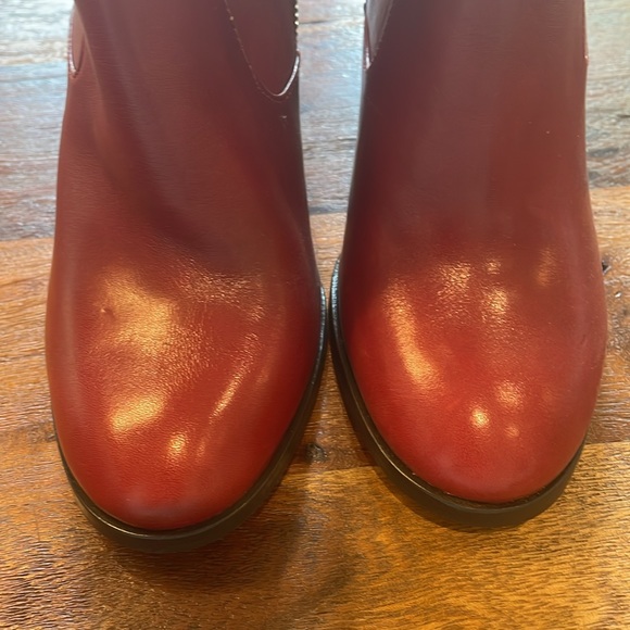 Calvin Klein red/gold booties. Never worn. - Picture 6 of 7